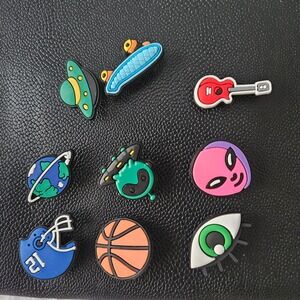 Lot Of Croc Charms - Mixed Lot‎ Of 9 Different Charms